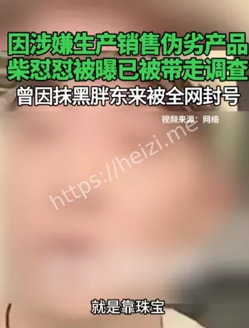 柴怼怼被警方带走调查